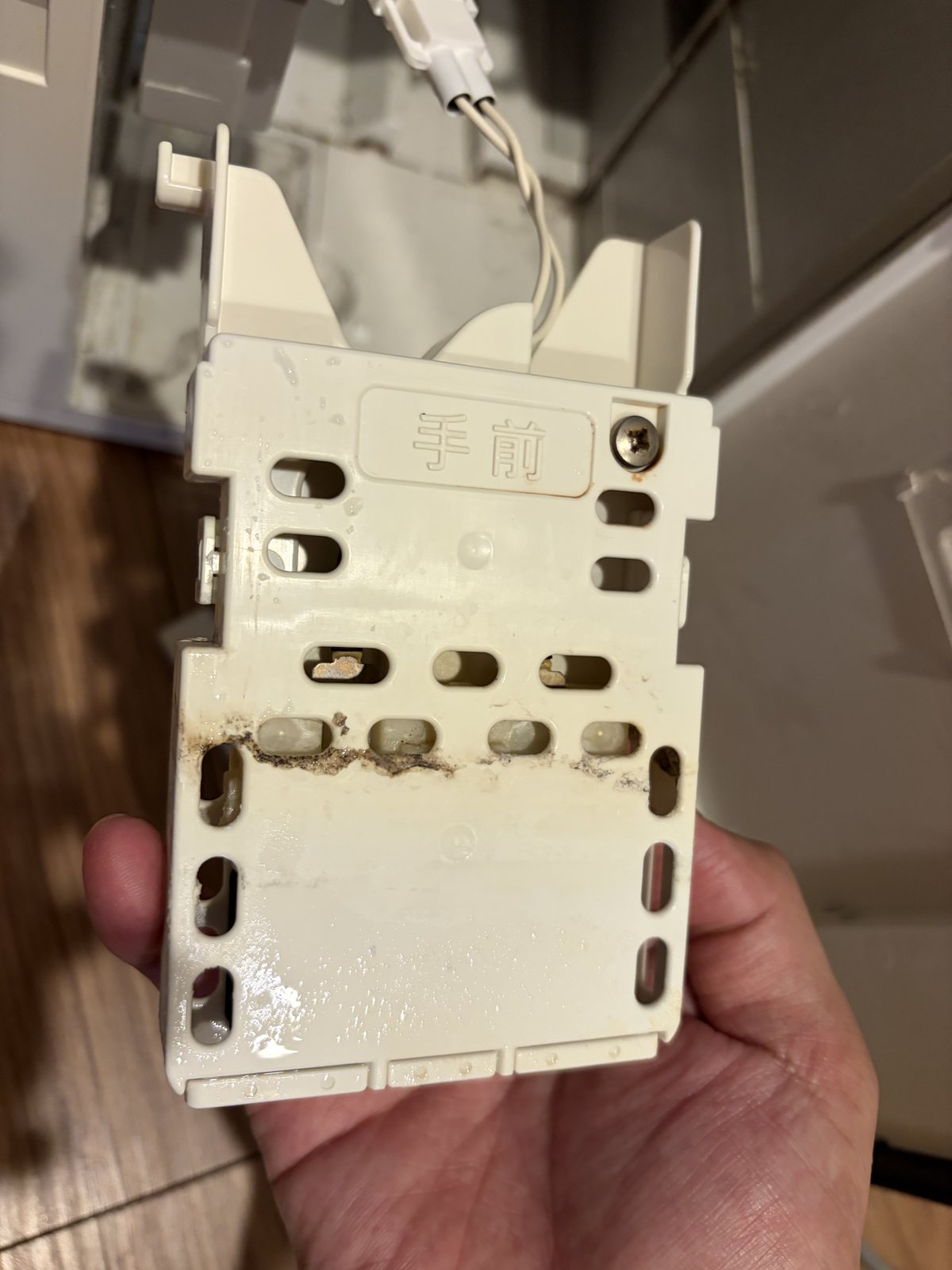 約8年7か月使用したF-MV3000の電極ユニット