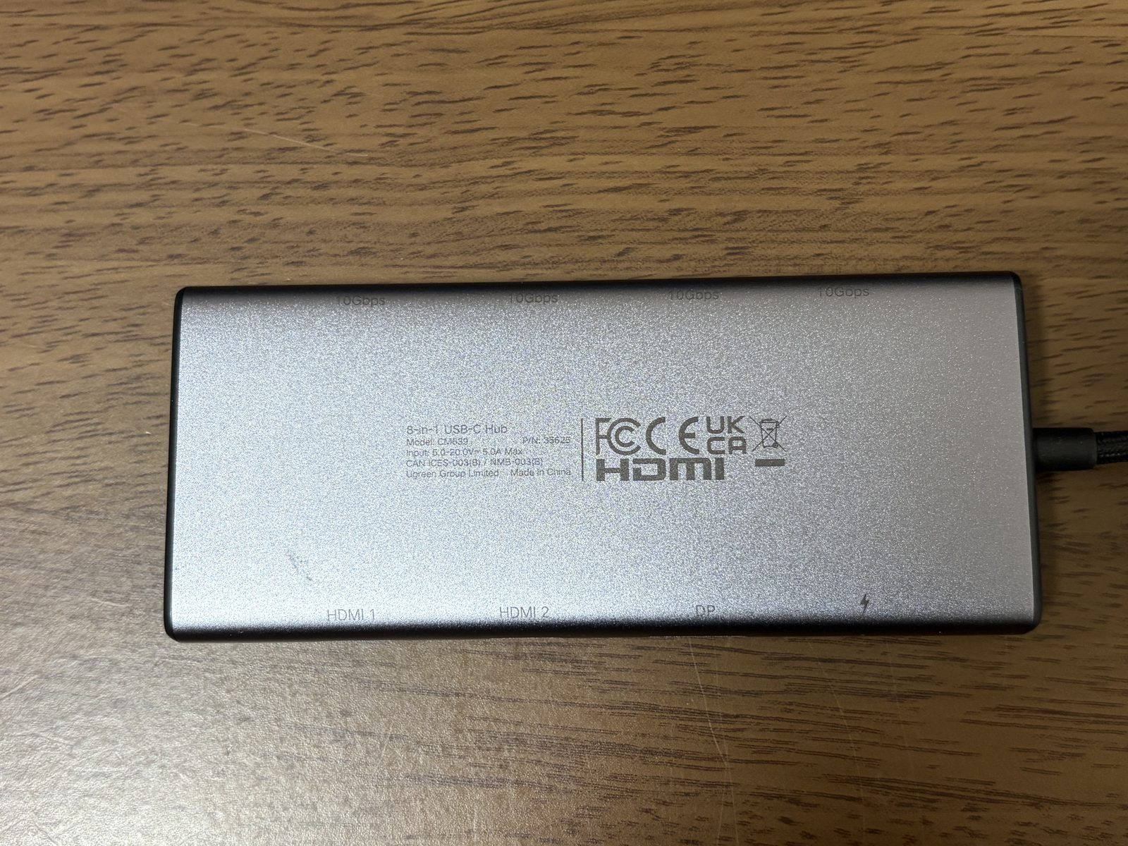 UGREEN Revodok Pro 308の製品番号35625と型番CM639